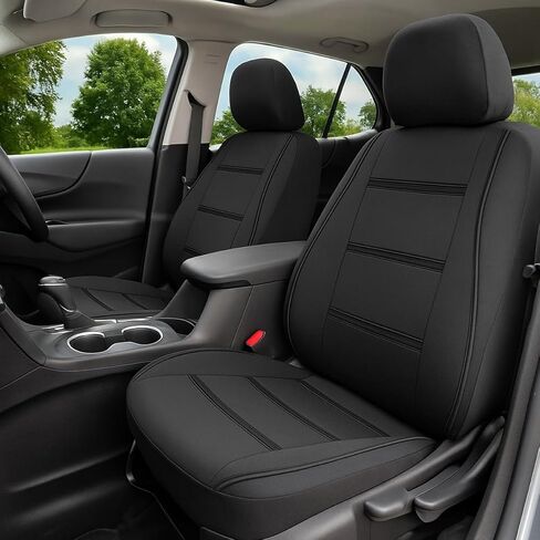 Car Front Seat Covers Only, Waterproof Anti Slip Vehicles Low Back Piping Seat Protectors, Breathable Auto Interior Chair Protection Accessories, Universal for SUV, Truck, RV (Blue) in Saudi Arabia