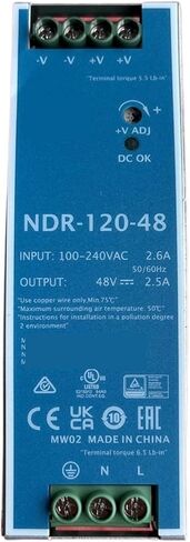 1 قطعة NDR-120-12 12 فولت 10A 120 واط إخراج واحد الصناعية DIN السكك الحديدية تحويل التيار الكهربائي العالمي التيار المتناوب المدخلات in Kuwait