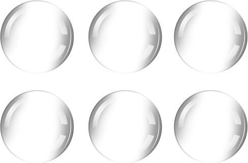 6 Pieces of Wall Door Handle Stopper 2" Set Clear Rubber Knob, Round Wall Shield Cushion in Saudi Arabia