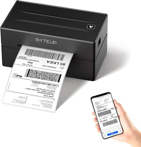 Bluetooth Thermal Shipping Label Printer, Wireless 4x6 Shipping Label Printer for Small Business, Support iOS, Android, Windows and Mac, Compatible with Amazon, Ebay, Shopify, Etsy, USPS. in Saudi Arabia