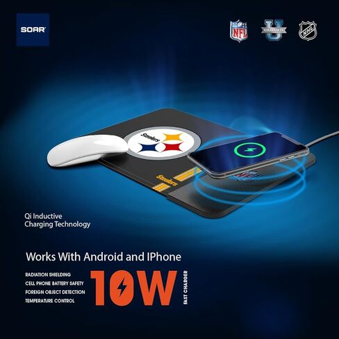 SOAR NHL Wireless Charging Mousepad, Seattle Kraken in Saudi Arabia