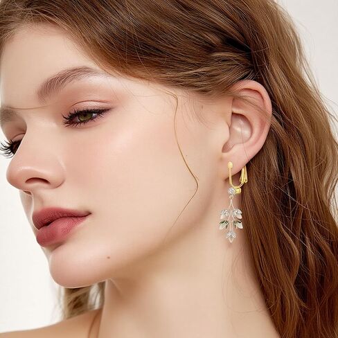 Clip-on Earring Converter and Silicone Earring Pads, 12 Pieces Non-Pierced Earrings Clips, Convert Pierced Earrings to Clip-on, Components Findings with Post for None Pierced Ears, Silver Gold Steel in Saudi Arabia