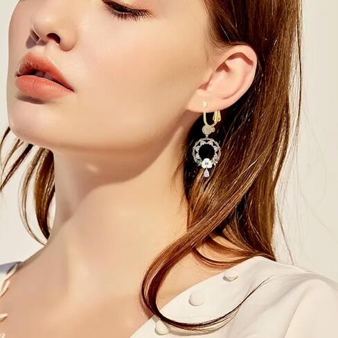 Clip-on Earring Converter and Silicone Earring Pads, 12 Pieces Non-Pierced Earrings Clips, Convert Pierced Earrings to Clip-on, Components Findings with Post for None Pierced Ears, Silver Gold Steel in Saudi Arabia