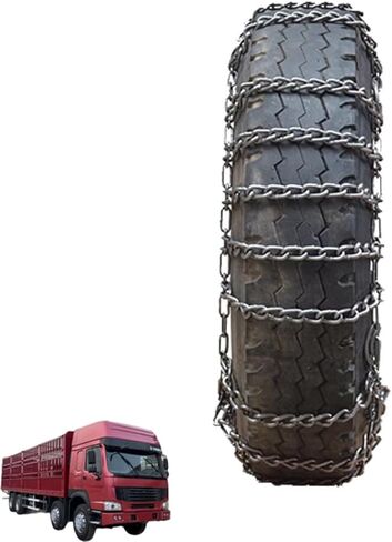 2pcs 9mm Heavy Duty Snow Tire Chains for Suv and Pickup Trucks Traction Chains Manganese Skid Design for Snow and Mud Reliable Grip 225/75R17.5 2pcs 245/70R19.5 in Saudi Arabia