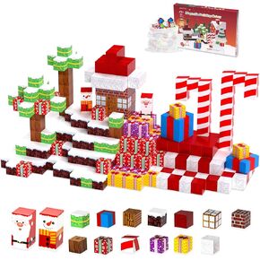 100PCS Magnetic Blocks Set - Magnetic Building Blocks for Boys & Girls, Ages 3-8, Christmas-Themed, STEM Sensory Toys in Saudi Arabia