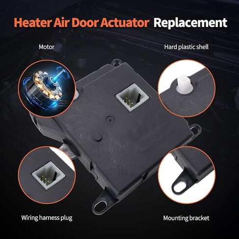 HiSport 604-208 HVAC Heater Blend Door Actuator - Compatible with Ford Crown Victoria 1993-2011 Mercury Marauder 2003-2004 Replaces 604208 F7AZ19E616AA in Saudi Arabia