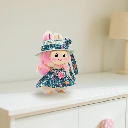 Cute 17cm Doll Clothes Set 4Pcs Kawaii Dresses with Free Hat, Camera, Silk Scarf, and Pendant Accessories（NO Doll） in Saudi Arabia