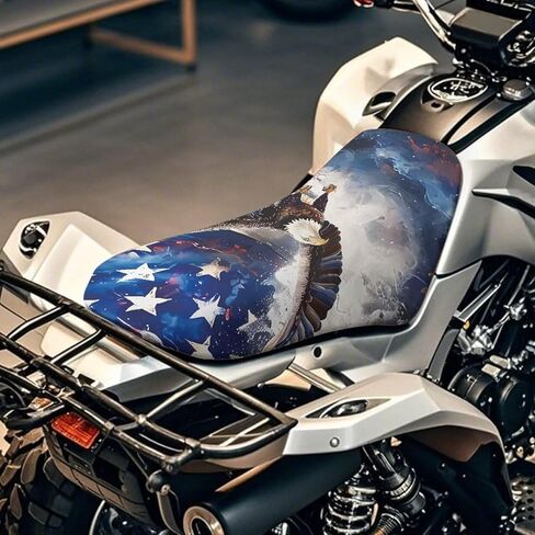 Doojoayie Eagle ATV Seat Cover -Waterproof 4 Wheeler Seat Cover Compatible with Sportsman 570 450 850, Polaris Scrambler 400 500 850 1000, Honda Rancher 420 in Saudi Arabia
