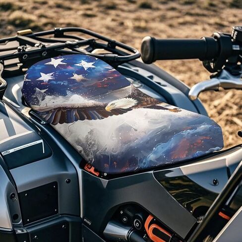 Doojoayie Eagle ATV Seat Cover -Waterproof 4 Wheeler Seat Cover Compatible with Sportsman 570 450 850, Polaris Scrambler 400 500 850 1000, Honda Rancher 420 in Saudi Arabia