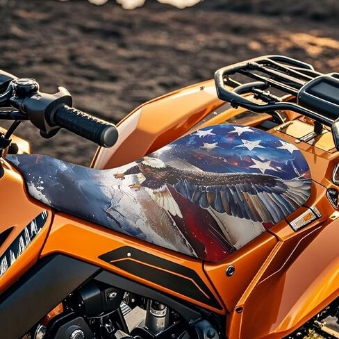 Doojoayie Eagle ATV Seat Cover -Waterproof 4 Wheeler Seat Cover Compatible with Sportsman 570 450 850, Polaris Scrambler 400 500 850 1000, Honda Rancher 420 in Saudi Arabia