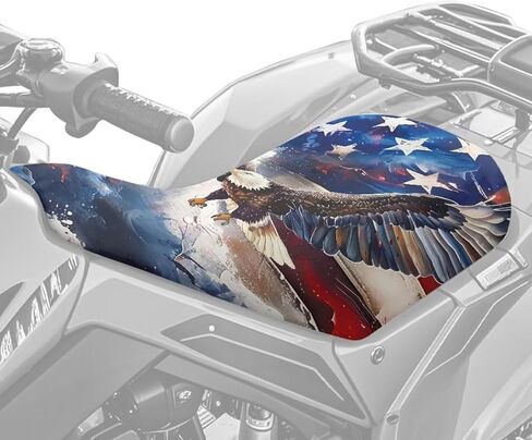 Doojoayie Eagle ATV Seat Cover -Waterproof 4 Wheeler Seat Cover Compatible with Sportsman 570 450 850, Polaris Scrambler 400 500 850 1000, Honda Rancher 420 in Saudi Arabia