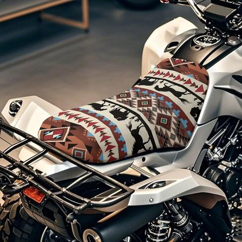 غطاء مقعد Doojoayie Eagle ATV - غطاء مقعد مقاوم للماء ذو ​​4 عجلات متوافق مع Sportsman 570 450 850، Polaris Scrambler 400 500 850 1000، Honda Rancher 420 in Kuwait