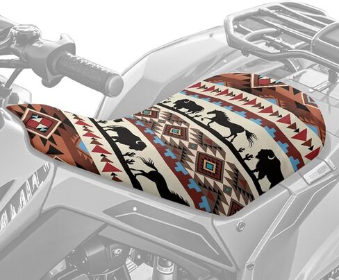 غطاء مقعد Doojoayie Eagle ATV - غطاء مقعد مقاوم للماء ذو ​​4 عجلات متوافق مع Sportsman 570 450 850، Polaris Scrambler 400 500 850 1000، Honda Rancher 420 in Kuwait