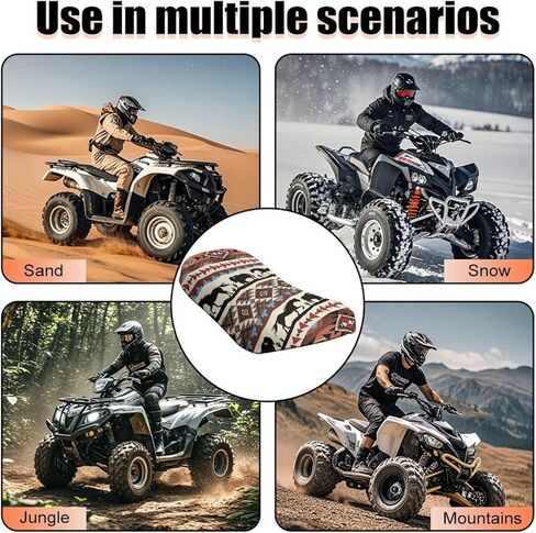 غطاء مقعد Doojoayie Eagle ATV - غطاء مقعد مقاوم للماء ذو ​​4 عجلات متوافق مع Sportsman 570 450 850، Polaris Scrambler 400 500 850 1000، Honda Rancher 420 in Kuwait