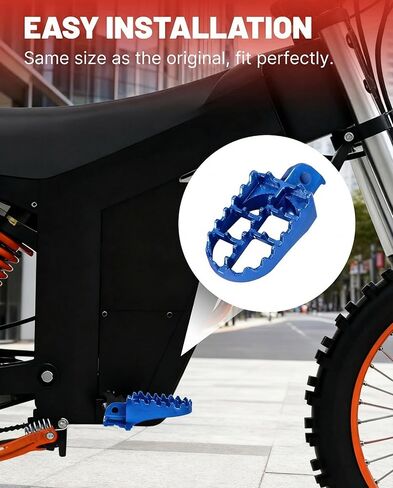 Dirt Bike Foot Pegs for Tuttio Soleil01, Aluminum E-bike Pegs for Coleman Minibike CT200U/CT200U-EX/BT200X/CT200U-EXR, Electric Bike Accessories Replacement Parts for Tutti, Black in Saudi Arabia