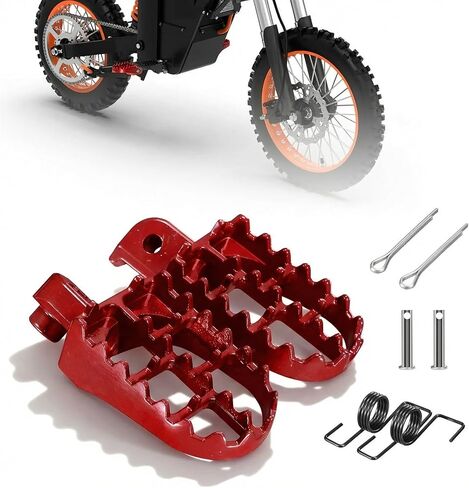 Dirt Bike Foot Pegs for Tuttio Soleil01, Aluminum E-bike Pegs for Coleman Minibike CT200U/CT200U-EX/BT200X/CT200U-EXR, Electric Bike Accessories Replacement Parts for Tutti, Black in Saudi Arabia
