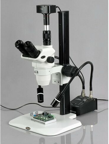 AmScope LED-6W-UV365 مصباح LED قوي 6 وات برقبة أوزة مزدوجة UV-365 in Saudi Arabia