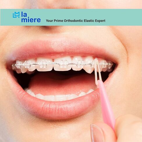 LA MIERE Non Latex 300 pcs 3/16inch Medium Intraoral Elastic Bands, Orthodontic Elastics non- Latex Dental Rubber Bands Made in USA (3/16inch 4.7mm, Medium 4.5oz) in Saudi Arabia