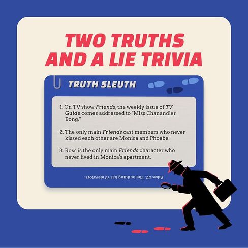 Truth Sleuth Trivia Game, Two Truths and a Lie Style Trivia with 300 Card Sides in Saudi Arabia