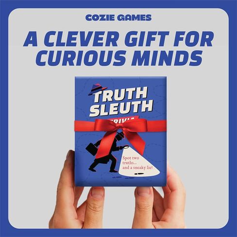 Truth Sleuth Trivia Game, Two Truths and a Lie Style Trivia with 300 Card Sides in Saudi Arabia