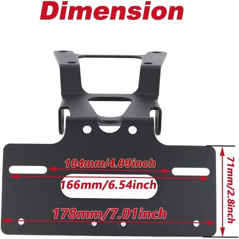 Xitomer Fender Eliminator Fit for 2024 2023 CRF450L CRF450RL 2019 2020 2021 2022, Tail Tidy/license plate holder, Compatible with OEM/Stock & Aftermarket Turn Signal in Saudi Arabia