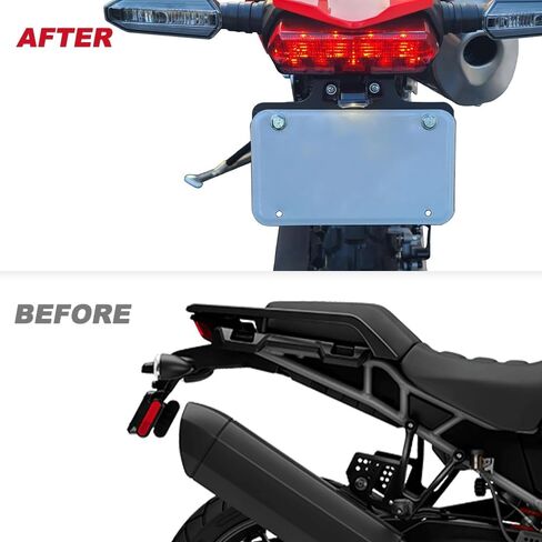 Xitomer Fender Eliminator Fit for 2024 2023 CRF450L CRF450RL 2019 2020 2021 2022, Tail Tidy/license plate holder, Compatible with OEM/Stock & Aftermarket Turn Signal in Saudi Arabia