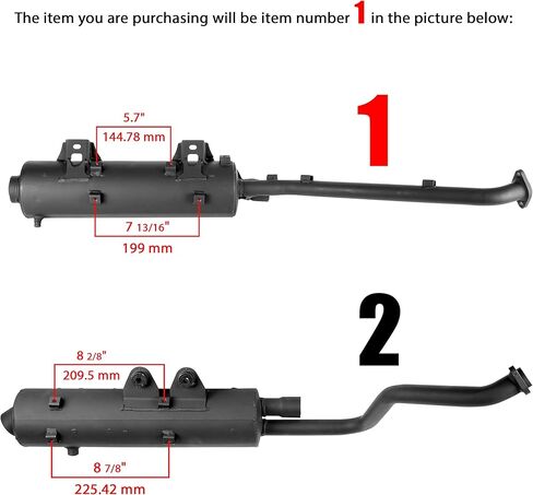 Caltric Muffler with Gasket Compatible with Kawasaki Brute Force 650 Kvf650 4X4I Injector 2006-2013 in Saudi Arabia