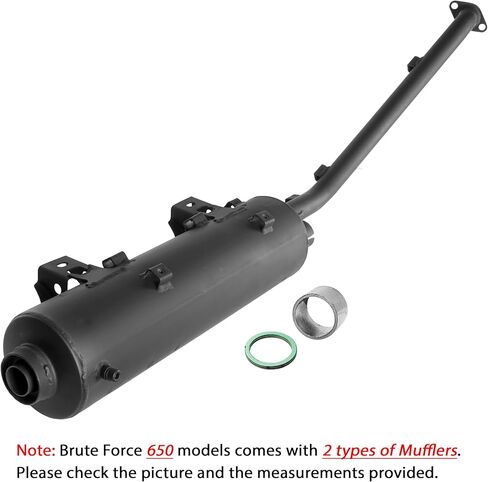Caltric Muffler with Gasket Compatible with Kawasaki Brute Force 650 Kvf650 4X4I Injector 2006-2013 in Saudi Arabia