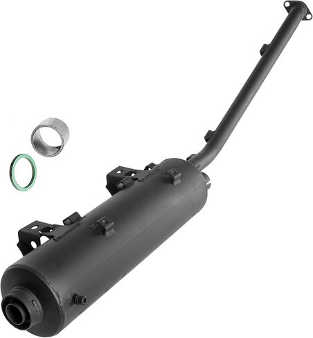 Caltric Muffler with Gasket Compatible with Kawasaki Brute Force 650 Kvf650 4X4I Injector 2006-2013 in Saudi Arabia