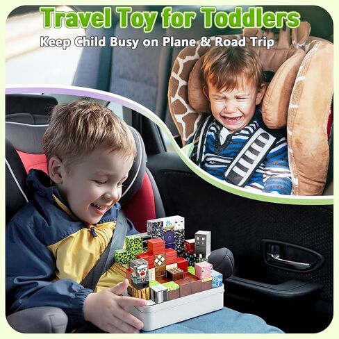 70 قطعة من مكعبات البناء المغناطيسية ألعاب السفر للأطفال من سن 4 إلى 8 سنوات، كتل مغناطيسية صغيرة لبوابة الغابات مع علبة حديدية، مجموعة مكعبات مغناطيسية محمولة لتعليم العلوم والتكنولوجيا والهندسة والرياضيات للأطفال الصغار من الأولاد والبنات من عمر 3 سنوات in Kuwait