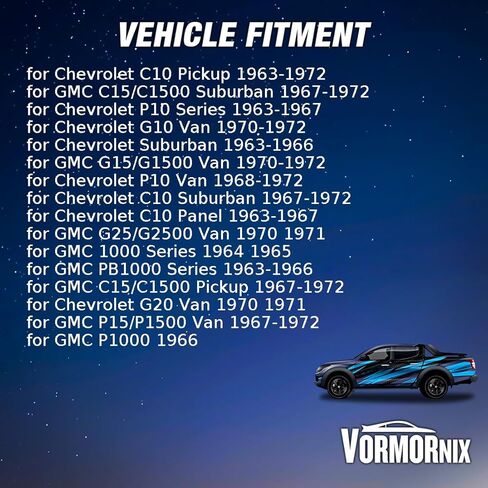 طقم عمود ذراع التحكم في التعليق الأمامي العلوي الأمامي لسيارة شيفروليه G10 G20 Van C10 لوحة بيك اب الضواحي 1963 1964 1965 1966 1967 1968 1969 1970 1971 1972 4 قطعة in Saudi Arabia