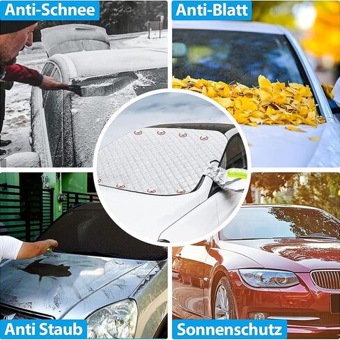 غطاء ثلجي للزجاج الأمامي للسيارة Hyundai Santa Cruz 2022-2025، غطاء نافذة مغناطيسي للزجاج الأمامي للشتاء، غطاء نافذة درع الصقيع، ملحقات خارجية مقاومة للرياح والمطر والشمس، B/157 * 126 سم in Kuwait