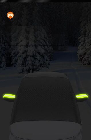 غطاء ثلجي للزجاج الأمامي للسيارة Jeep Renegade 2014 2015 2016 2017 2018 2019 2020 2021 2022 2023 2024 2025، غطاء واقي من الصقيع الشتوي للسيارات، تثبيتات مغناطيسية غطاء الزجاج الأمامي للسيارة in Kuwait