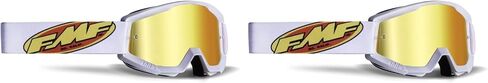 FMF PowerCore Core Youth MX Offroad Goggles White w/Red Mirror Lens in Saudi Arabia