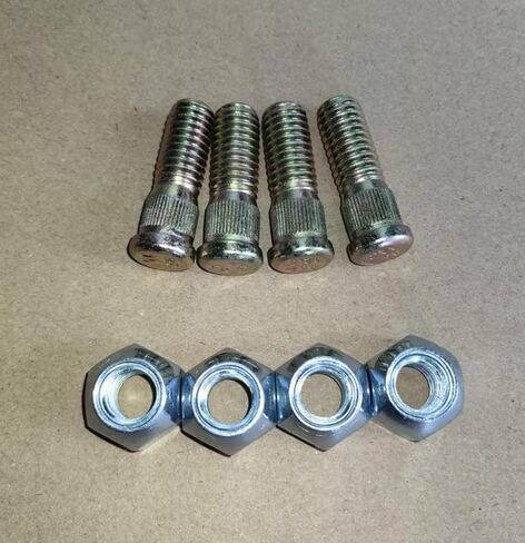 4pcs 7/16"-14 Wheel Stud 710-0852 & Lug Nuts Replacement for CUB Cadet MTD Sears Troy-Bilt Yard-Machines Craftsman Mustang XP Bronco Colt Zero Turn Lawn Mower in Saudi Arabia