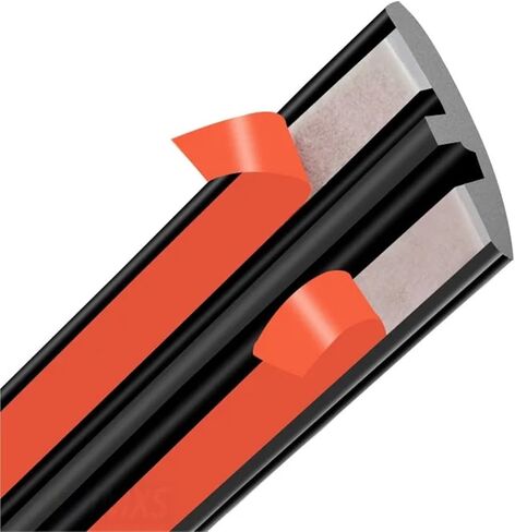 Car Windshield Rubber Seal Strips Auto Protector Sticker Edge Rubber Sealing Strip Noise Insulation Accessories(19mmX2M) in Saudi Arabia