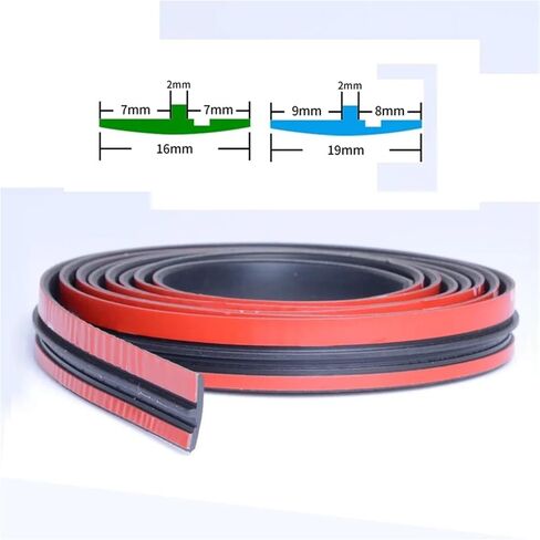 Car Windshield Rubber Seal Strips Auto Protector Sticker Edge Rubber Sealing Strip Noise Insulation Accessories(19mmX2M) in Saudi Arabia