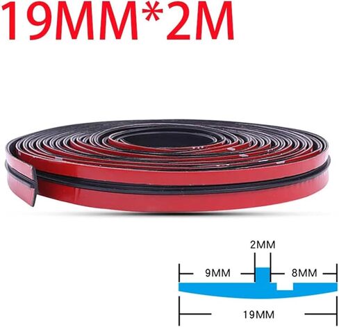 Rubber Car Seals Edge Sealing Strips Auto Roof Windshield Sealant Protector Window Seal Strips Sound Insulation Tape 14/19mm(14mmx2m 1pc) in Saudi Arabia