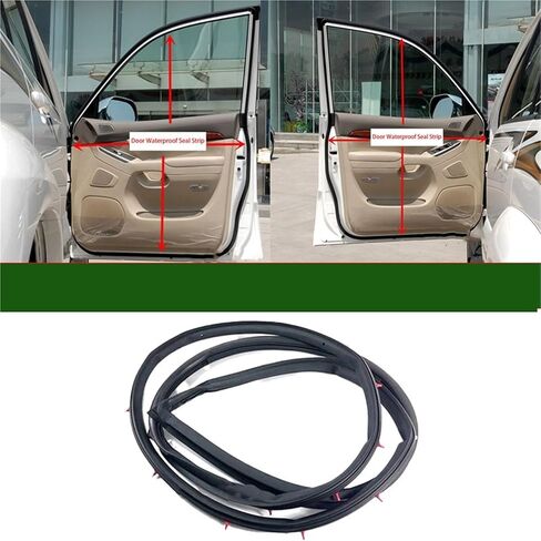 1pcs for LC120 2003-2009 Car Front Rear Left Right Side Door Waterproof Seal Rubber Strip Black(Only 1 Front Right) in Saudi Arabia