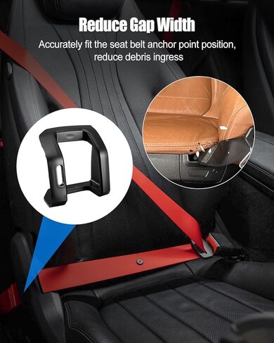 Passenger Side Seat Belt Cover Fit for Volkswagen Atlas 2018-2024, Belt Cover Seat Trim Replace 3CN885250C82V 3CN-885-250-C-82V 3CN-885-250-C82V in Saudi Arabia