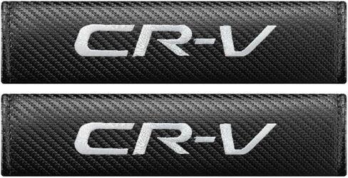 قطعتان من وسائد حزام مقعد السيارة وسادة الكتف من ألياف الكربون السوداء الناعمة المتوافقة مع CRV (C1) in Saudi Arabia