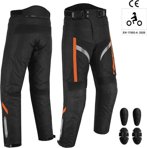 Men Motorcycle Waterproof Textile Cordura Trouser CE Approved Protection Motorbike Riding Hip Knee Protective Pant in Saudi Arabia