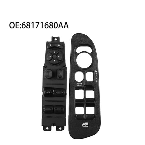 68171680AA 5HZ71XDVAE مفتاح نافذة طاقة السيارة متوافق مع دودج رام 1500 شاحنة رباعية الكابينة 2002-2008 56007695AC DWS1385 56049805AA (لوحة) in Kuwait
