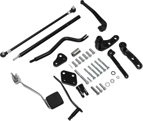 TCT-MOTORPARTS التحكم الأمامي القياسي مناسب لدراجة Harley Dyna Street Bob Low Rider Wide Glide FXDWG 2006-2017 أسود in Saudi Arabia