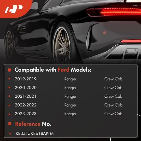حواف تثبيت مستشعر مساعد الركن الخلفي الخارجي الأيمن A-Premium متوافقة مع موديلات Ford - Ranger 2019 2020 2021 2022 2023 in Saudi Arabia