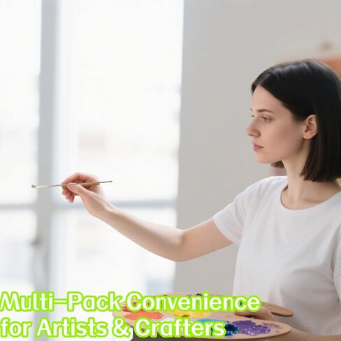 ThFmlva 6 قطع من أعواد تقليب الطلاء، أدوات تقليب معدنية احترافية لخلاطات عصا الطلاء الفضية الكبيرة للمشاريع الفنية والحرفية in Saudi Arabia