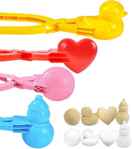 4 Pcs Snowball Maker for Kids, Snowball Clip, Perfect for Winter Toys and Games, Travel, Sandbox Toys for Kids Age 2-15, Gifts in Kuwait