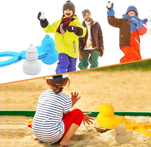 4 Pcs Snowball Maker for Kids, Snowball Clip, Perfect for Winter Toys and Games, Travel, Sandbox Toys for Kids Age 2-15, Gifts in Kuwait