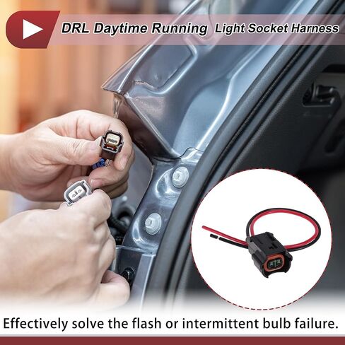 1Set DRL النهار تشغيل مقبس الإضاءة الأسلاك لكيا فورتي 2019 2020 2021 No.92164M7050/92164-M7050 المصباح الكهربي ضفيرة موصل تسخير in Kuwait