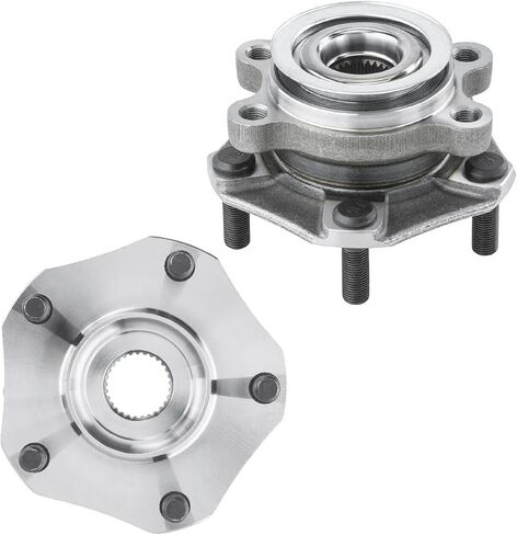 Detroit Axle - FWD Pair Rear Wheel Bearing Hubs Assembly for Nissan NV200 2013-2021, Chevrolet City Express 2015-2018, 5 Lugs Wheel Hub Bearings 512533 in Saudi Arabia